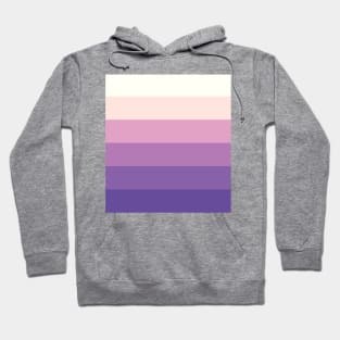 Stripes - Gradient - Dark to Light purple and creamy yellow Hoodie